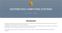 Desktop Screenshot of distributedcomputingsystems.co.uk